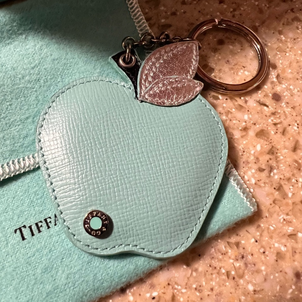 Tiffany & Co. Leather Apple Keychain